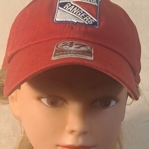 Men's New York Rangers '47 Red Franchise Logo Fitted Hat
